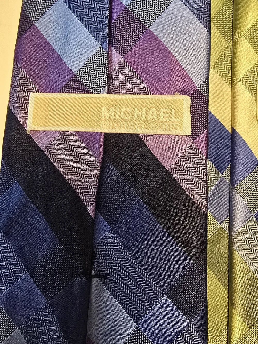 2 Michael Kors Plaid Silk Ties NEW No Tags
